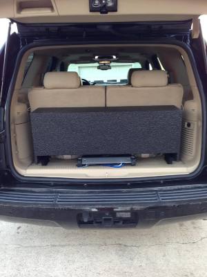 Tahoe 3rd row hot sale seat sub box