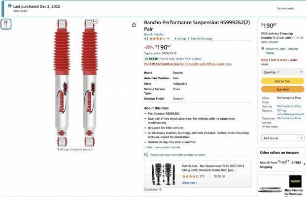 Rancho Adjustable Shocks Purchase Dec 2022.jpg