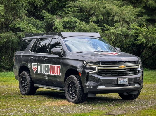 2021-2024 Chevy Tahoe with Baseline Overland Roof Rack